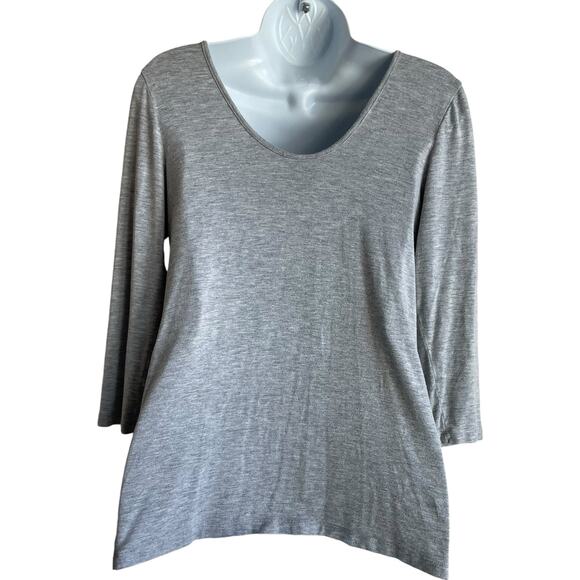 Anthropologie Dolan Left Coast Collection Women Top S Gray Tee Stretch Comfort - Picture 3 of 7
